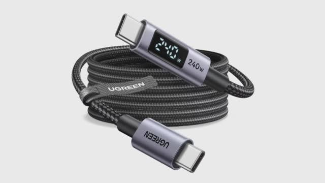 Обзор мощнейшего кабеля UGREEN 240W с LED-дисплеем (L530) — Будущее зарядки!