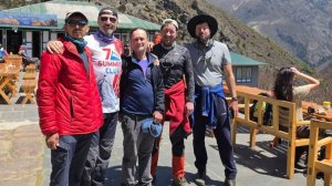 Александр Абрамов с тропы к монастырю Тенгбоче