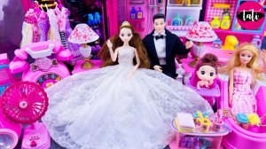 Играем в игрушки из мультика принцесса кукла Барби. Мультфильм для детей. ASMR АСМР