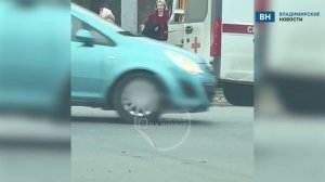 Во Владимире при столкновении «МАН» и кареты скорой помощи медиков выбросило из машины