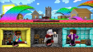 КАК КОМПОТ ПИКСЕЛЬ И ТОПОВСКИЙ ПЕРЕЖИЛИ РАДУЖНОЕ ЦУНАМИ В МАЙНКРАФТ 100_ Троллинг