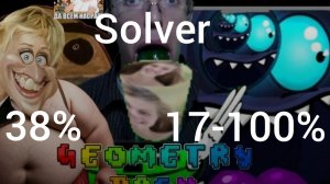 solver in two runs (38% and 17-100%)