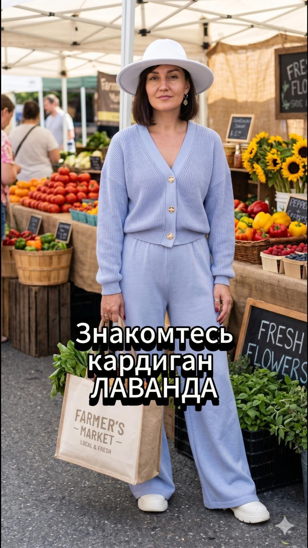 Кардиган жемчужной резинкой ЛАВАНДА. МК для двухфонтурной машины