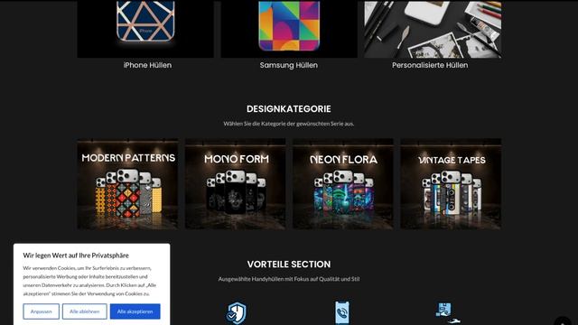 Интернет магазин чехлов на немецком языке