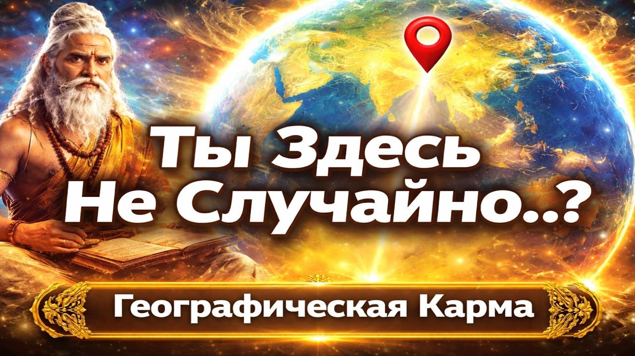Твоё МЕСТО РОЖДЕНИЯ не СЛУЧАЙНО! Веды РАСКРЫВАЮТ Код ГЕОГРАФИЧЕСКОЙ КАРМЫ и Судьбы.