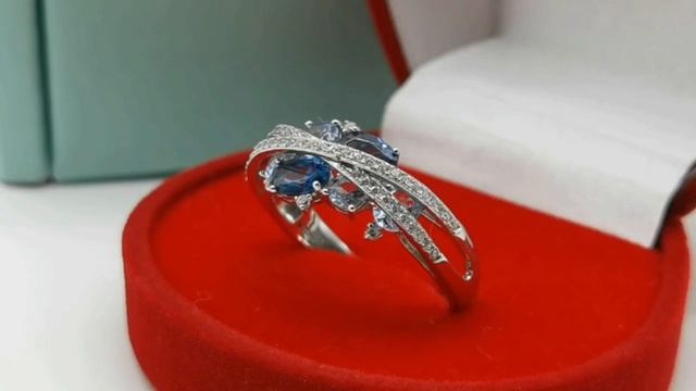 Женское серебряное кольцо со шпинелью в ассортименте Бренд: Сантуцца  на АлиЭкспресс