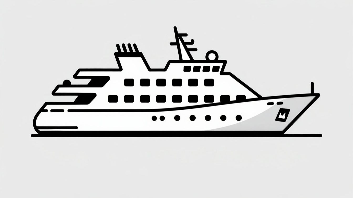 Белый теплоход