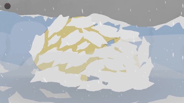 Shimo Freezes Ghidorah In Antarctica Animation