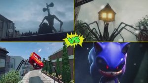 МУЛЬТИКИ ПРО МОНСТРОВ Сиреноголовый против Соника EXE и Маквина 🏎️👻 ЭПИЧЕСКАЯ БИТВА