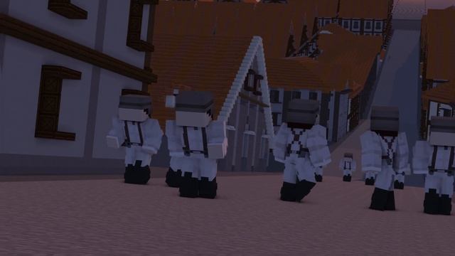 The Rumbling Arrives At Marley [AoT - Minecraft Animation] [Remastered]