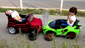 АВАРИЯ !!! Машины Эрика и Марка столкнулись.