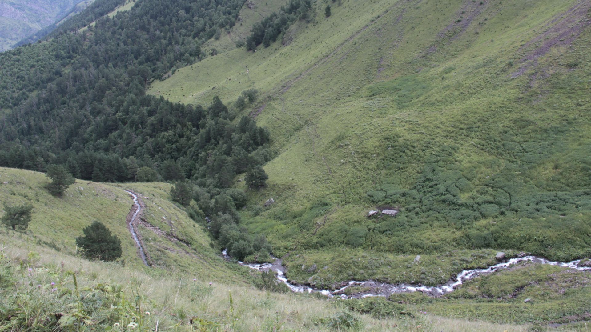 Карачаево-Черкессия.Тропа к озеру Кынгырчат.