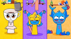 СПРУНКИ итальянские мемы! СПРУНКИ мультфильмы! Sprunki incredibox mem!