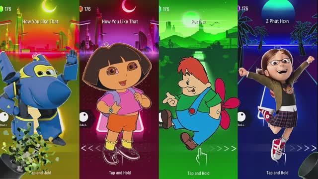 Карлсон и Даша против Чейза! 🚁🎒 Эпичный Tiles Hop под Coffin Dance: Кто победит?