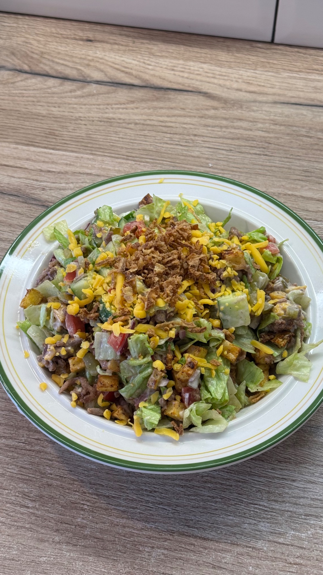 🍔Чизбургер салат