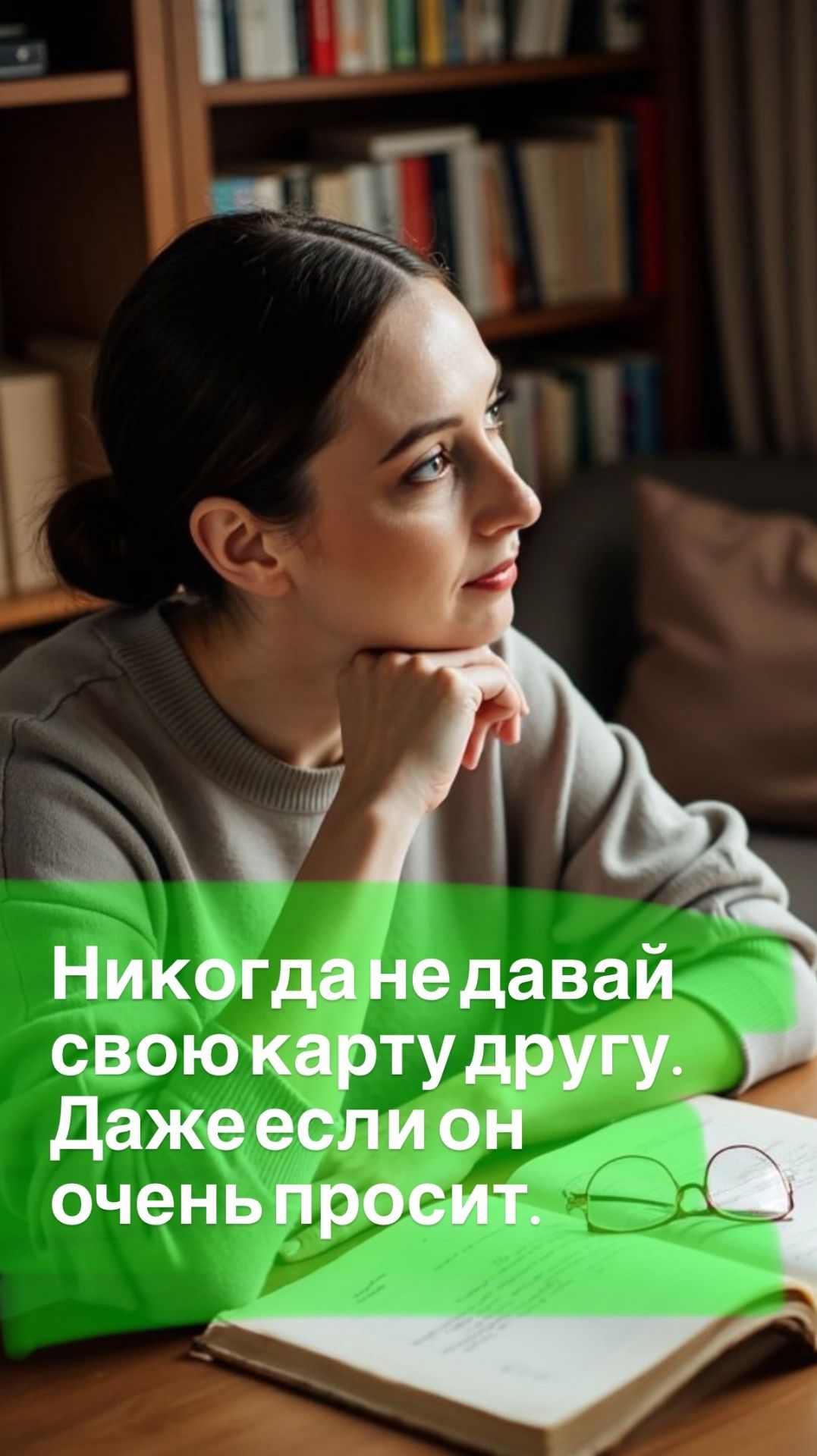 Никогда не давай свою карту другу. Даже если он очень просит