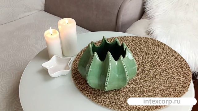 Декоративная ваза ТАНИС, керамика, 17х12 см, 644753