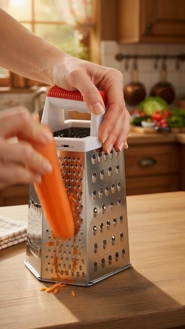 Терка шестигранная CANDORE, высота: 23см (пластик, нерж.сталь)