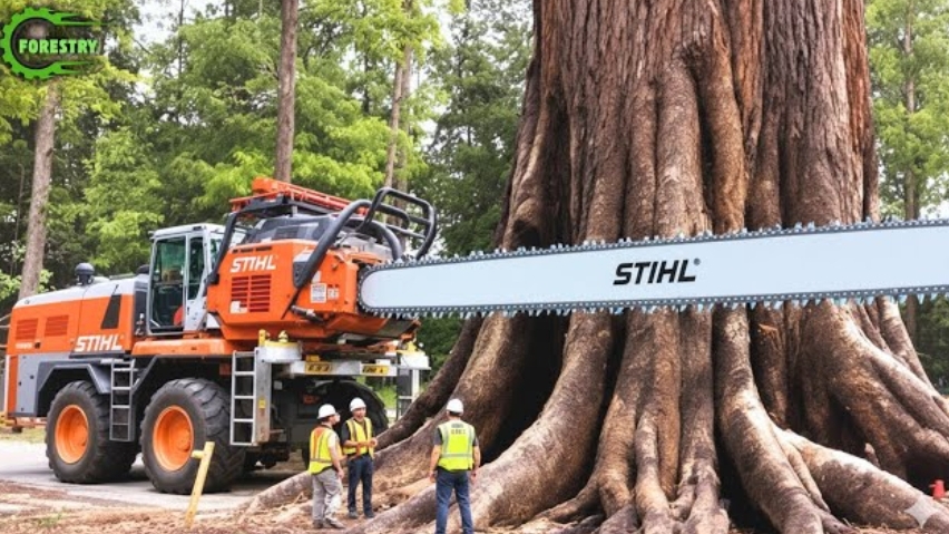 Экстремальные, опасные и большие бензопилы, большая подборка.