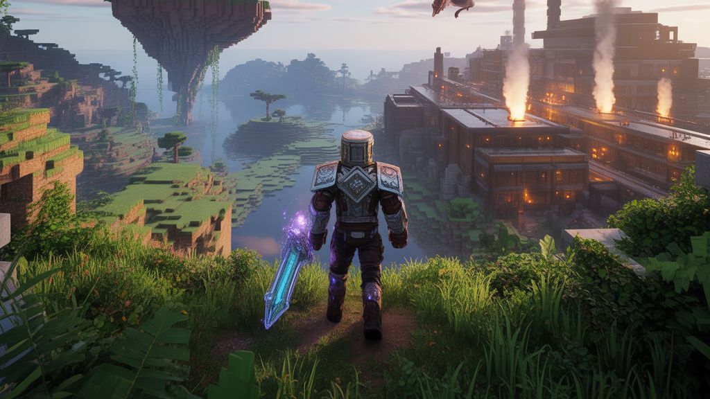 Играем в сборку модов All The Mods 10 в майне!