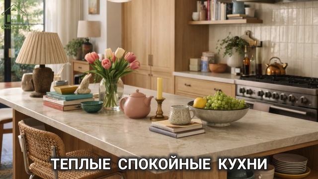 Теплые спокойные кухни фото идеи для вдохновения (6)