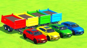 Для детей: ПЕРЕВОЗКА РАСТИТЕЛЬНОГО МАСЛА В ЦВЕТНЫХ ГРУЗОВИКАХ VALTRA AURUS LAMBO В СИМУЛЯТОРЕ