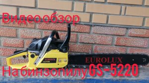 Видео обзор на бинзопилу EUROLUX GS-5220