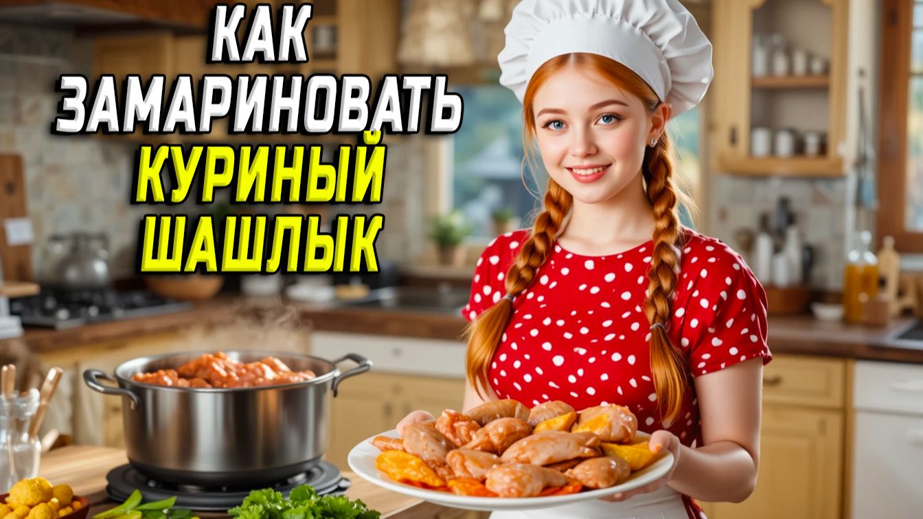 Как замариновать куриный шашлык