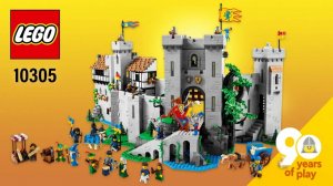 Лего Сборка. Легендарный набор 10305 «Lion Knights' Castle». Замок «Рыцарей Льва»