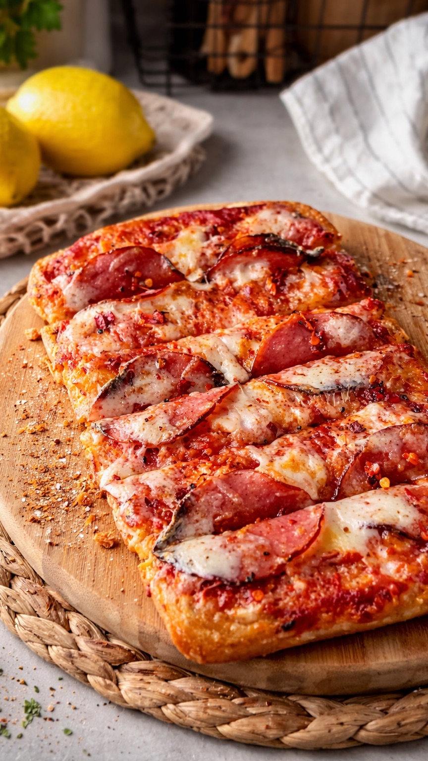 Чиабатта с салями и медовым чили