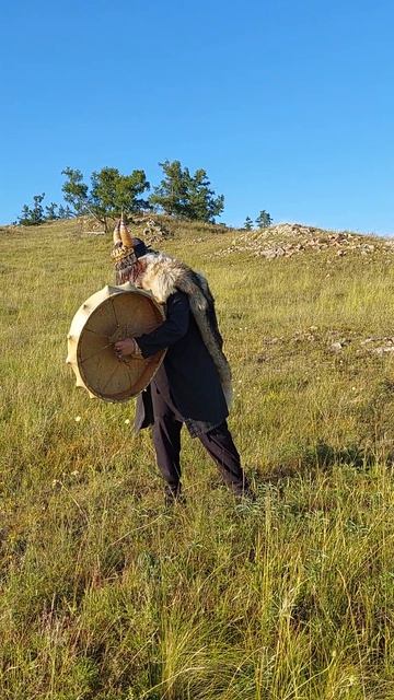 шаманский обряд. место Силы, Хакасия