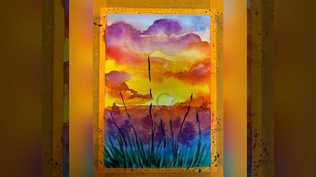 Мастер-класс преподавателя Малахаевой Е. Д. на тему: «Лавандовый закат»