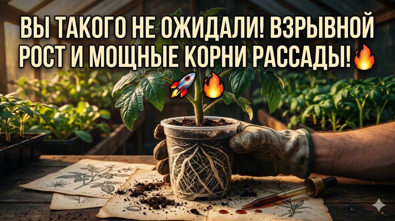 Посмотрите, чем я подкормил свою рассаду для взрывного роста секретный рецепт мощного урожая! 🔥