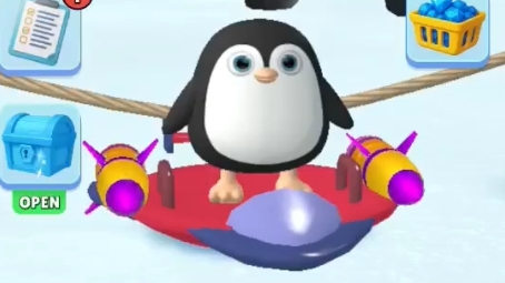 Sled Surfers. Пингвин на ледянке