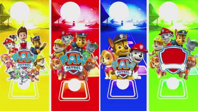 Щенячий патруль в Coffin Dance! 🐾 Эпичный Tiles Hop: Чейз, Маршалл и Скай зажигают