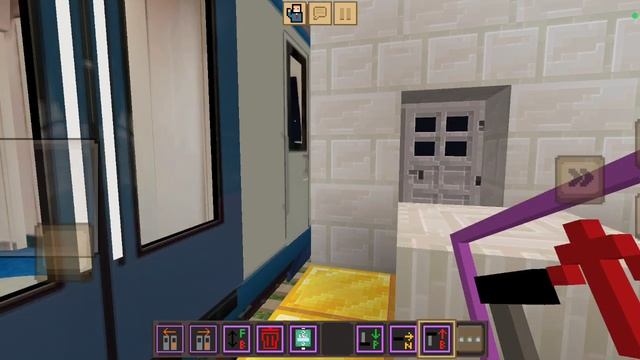 катаюсь на поезде Москва 2024 в Майнкрафт (подпишись.)