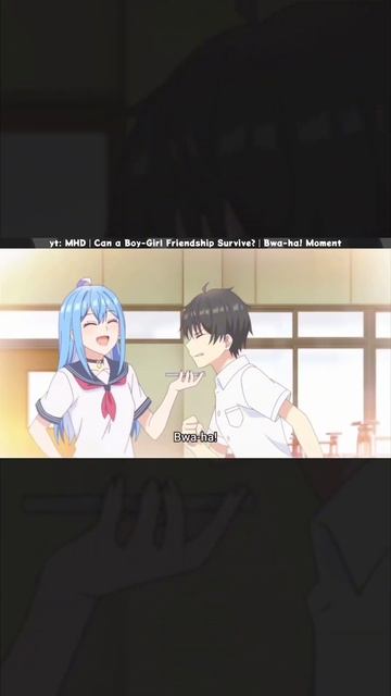 Абсолютная Бва-ха!✋😯🤚Даньджо Дружба между парнями и девушками может быть крепкой #аниме