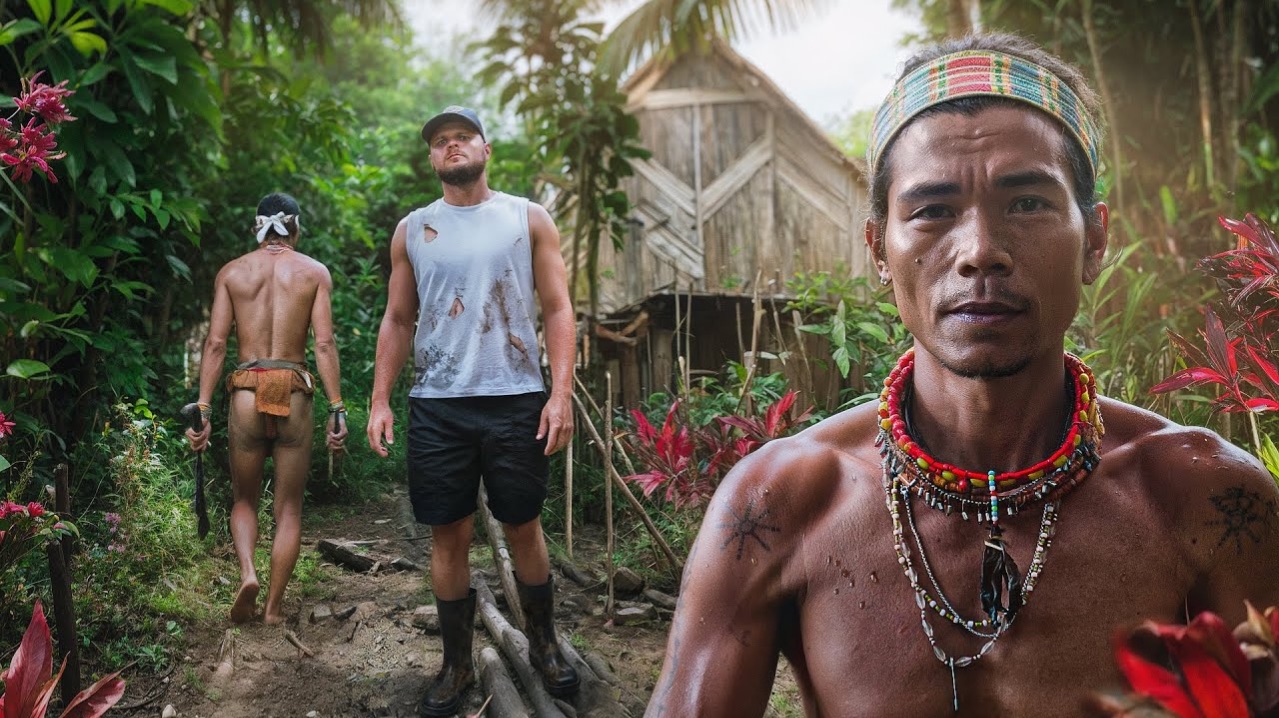 72 часа ВЫЖИВАНИЯ в племени. Без туалета, электричества, интернета и в грязи