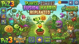 Plants vs.Zombies Hybrid Mod Растения против Зомби-2 мод Зомби против растений Выигрываем каждый бой
