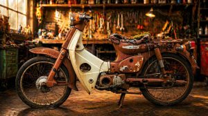 Реставрация старого ржавого мотоцикла