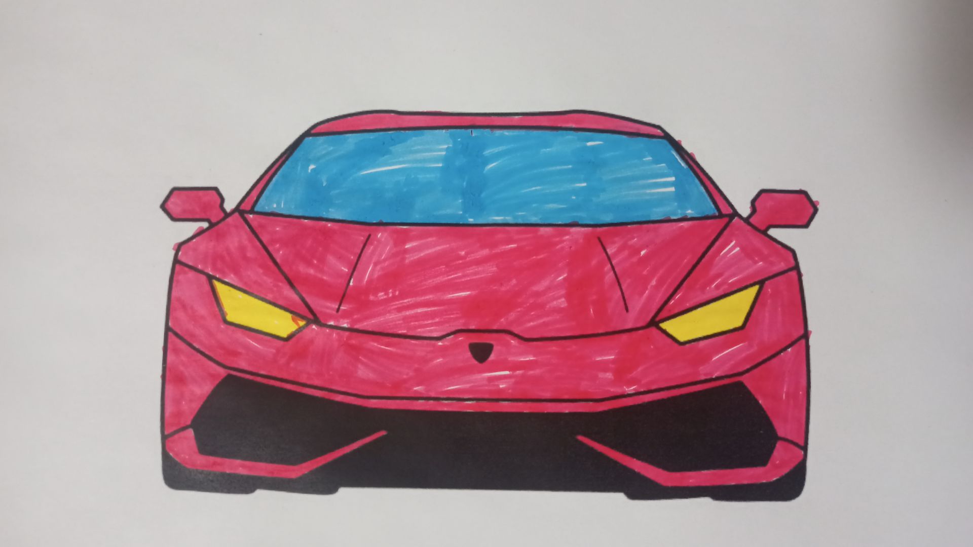 Нарисовал Lamborghini Huracan и оживил её с помощью ИИ 🔥