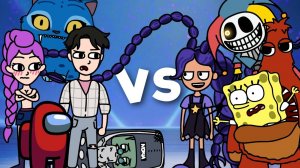 Сборник анимационных битв 9 — Poppy Playtime. Глава 5 — К-поп охотники на демонов — Губка Боб