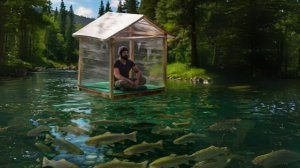 Чтобы защититься от змей, я построил укрытие на воде и ловил рыбу внутри него.