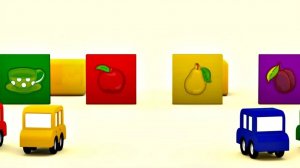 Развивающий 3D мультик. 4 машинки собирают пазлы.