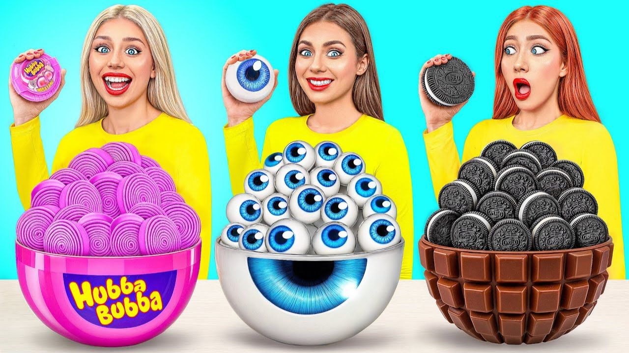 24 Часа Едим Еду Одного Цвета Челлендж # Смешные Челленджи от Candy DO