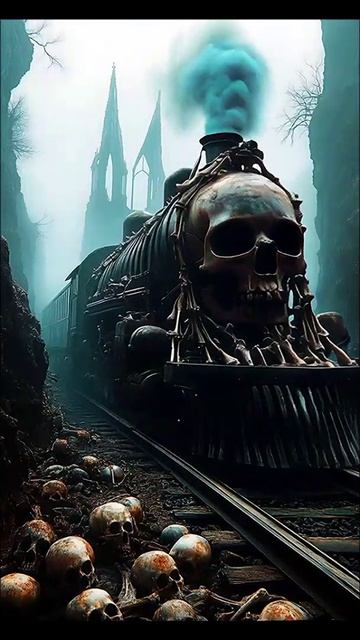 Поезд из Ада. Музыкальный хоррор. ИИ. Арт нейросеть #ИИ #нейросеть #видео #AI #хоррор #Ужас #Паника