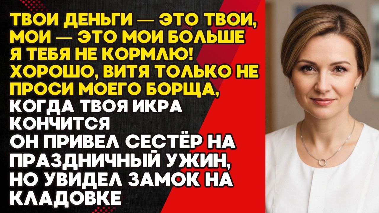 Жена заперла кладовку на замок от Мужа Его настигла карма»