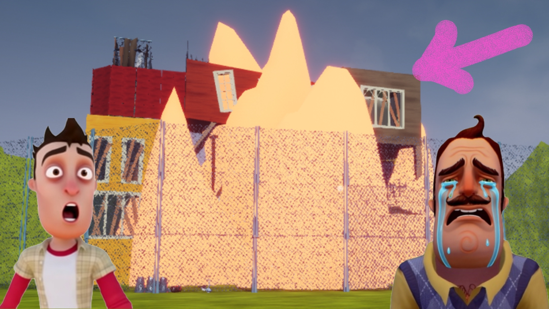 ШОУ ПРИВЕТ СОСЕД!У ВАСИЛИЧА СГОРЕЛ ДОМ! HELLO KASEN