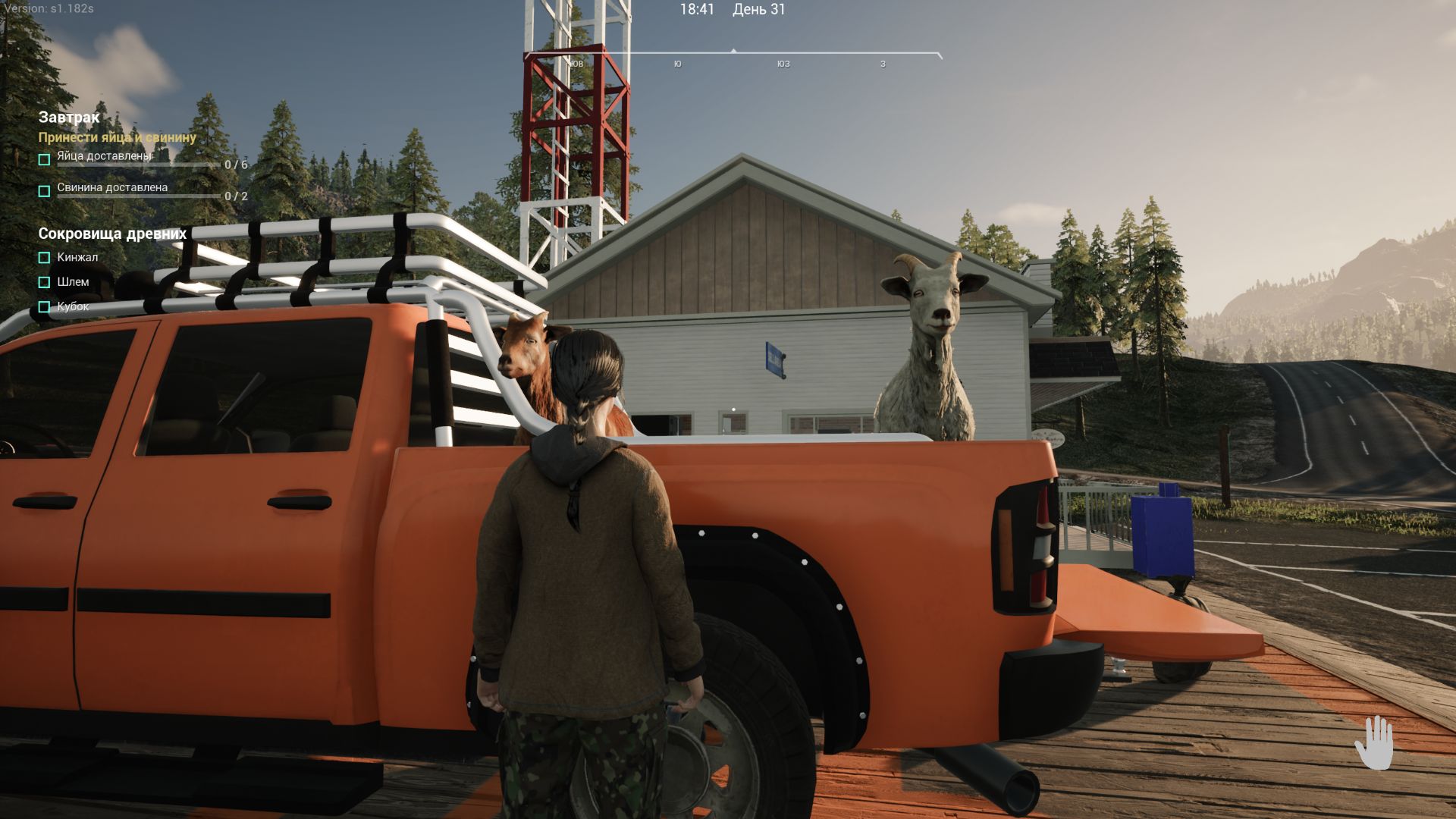 Ranch Simulator #16. Новая машина и козочки.