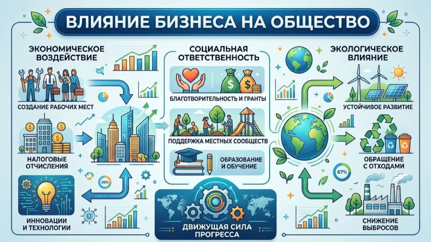 ВЛИЯНИЕ БИЗНЕСА НА ОБЩЕСТВО Mikhail Clay